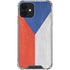 Czech Republic Flag Distressed iPhone 12 Clear Case